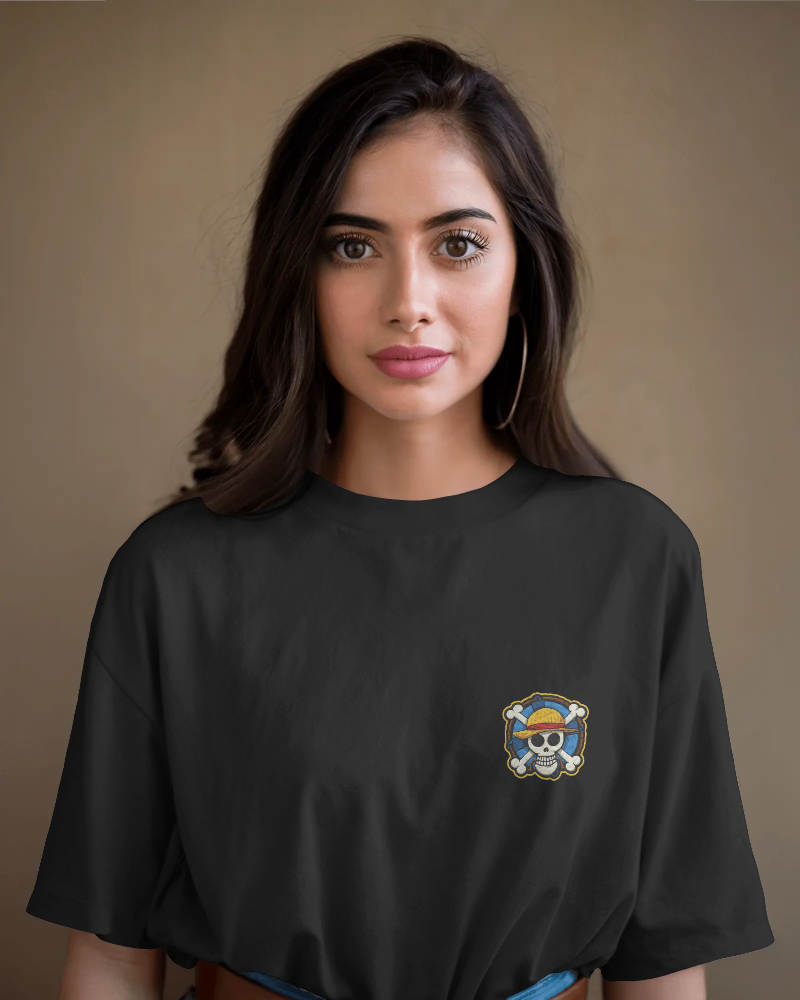 OTAKU – Straw Hat Warriors (Black) Oversized Tee