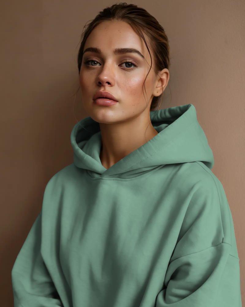 Sage Mode Oversized Hoodie | 100% Fleece Cotton | 350 GSM