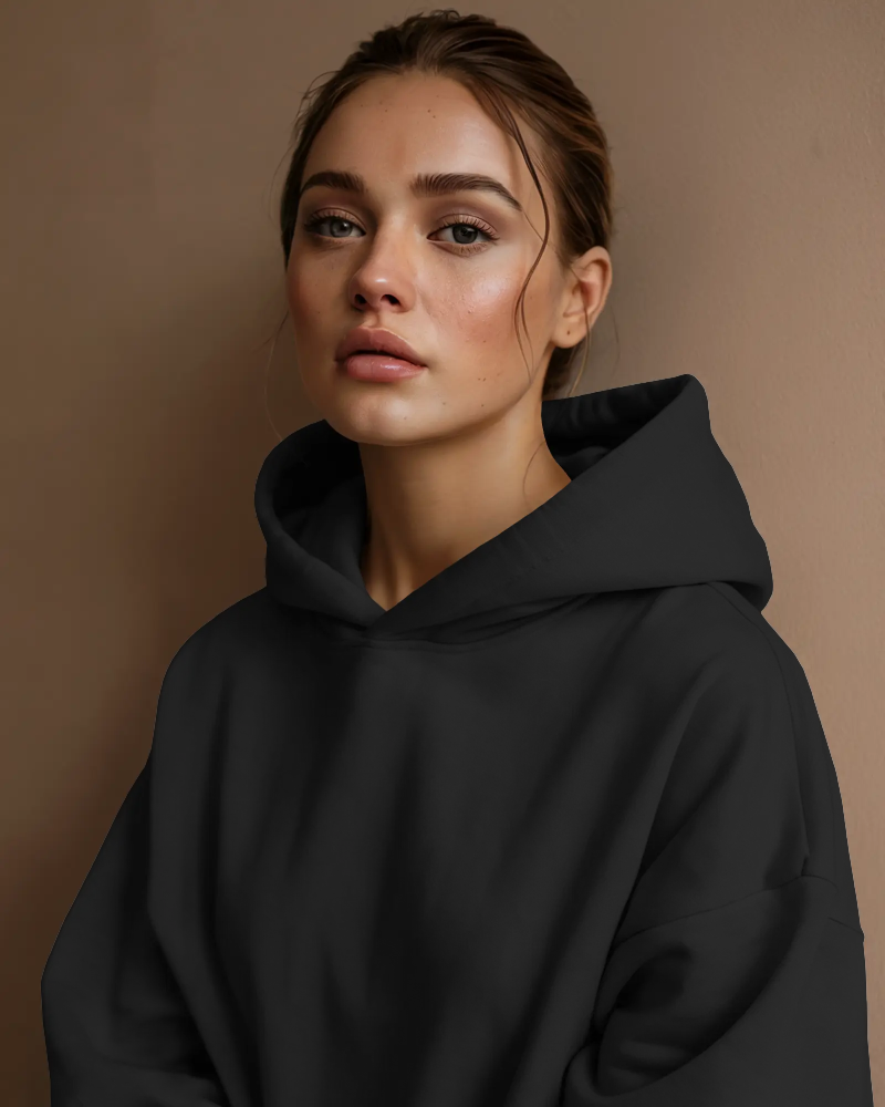 Midnight Core Oversized Hoodie | 100% Fleece Cotton | 350 GSM