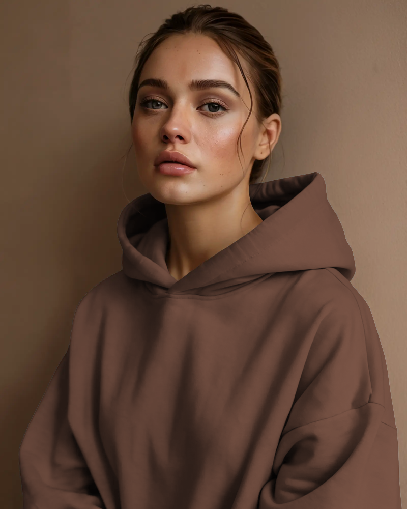 Cocoa Core Heavyweight Hoodie | 100% Fleece Cotton | 350 GSM